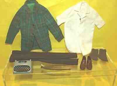 VINTAGE BARBIE KEN DOLL COLLEGE STUDENT #1416 COMPLETE W/TYPEWRITER, EXC/NM,RARE