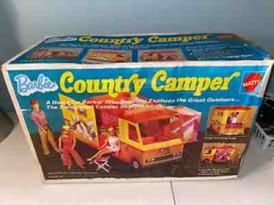 Vintage 1970 Mattel Barbie Country Camper RV unused excellent condition