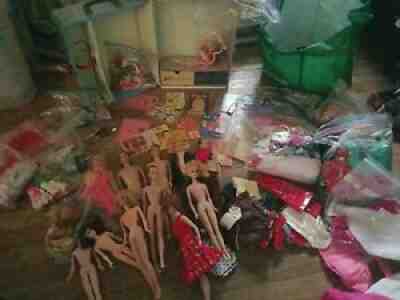 Extrordinary BIG lot of Mattel Vintage 1960's Barbies, Clothes & accessories
