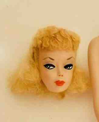 Vintage 1959 # 2 Blonde Ponytail Barbie TM Fashion Model 850 Mattel Japan