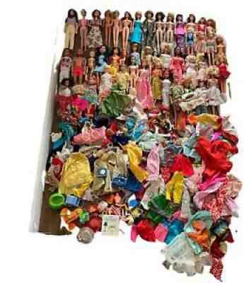 Vintage Lot Barbies,44 Dolls,American Girl,Bubble Cut AG Face Clones Clothes ETC