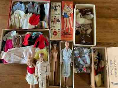 Vintage 1960's Barbie Lot Includes, Dolls, Clothing and Accessories