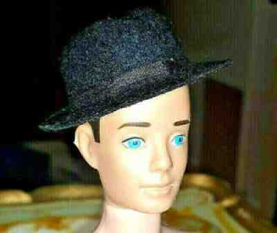 VINTAGE Barbie KEN DOLL BUSINESS APPOINTMENT #1424 Black Felt Hat HTF EXCELLENT