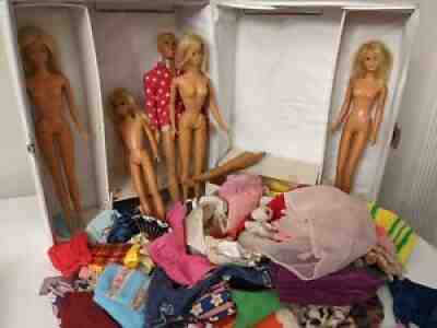Vintage Barbie Skipper Francie Ken Dolls, Clothes, Accessories, Case 1960s 1970s