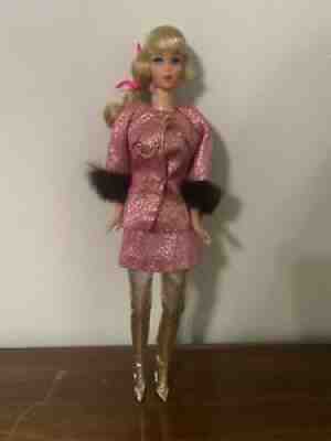 Vintage Talking Barbie in Sears Golden Groove Outfit Hair In Original Set