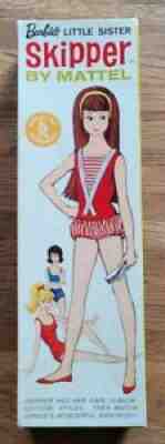 NIB 1963 JAPAN VINTAGE SKIPPER BARBIE'S LITTLE SIS #950 BRUNETTE