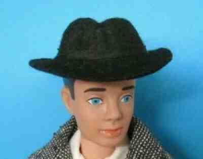 AUCTION Vintage Barbie KEN - BUSINESS APPOINTMENT #1424 > Black Felt Hat - HTF