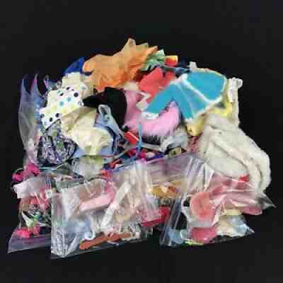 Huge Lot of Vintage Barbie Clothes, Over 200 Pieces + Accessories 1960s-1980s
