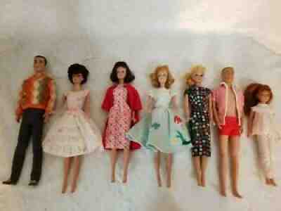 Vintage Barbie Lot - Barbies, Kens and Skipper Pre-1967