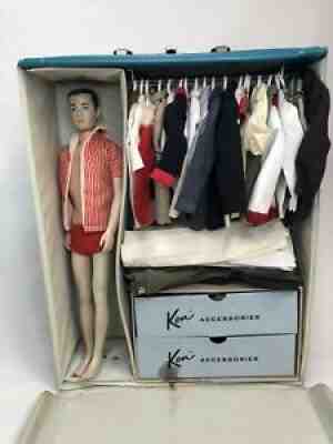Vintage Barbie Ken Doll (1960s) w/ Case Full of Clothes & Accessories