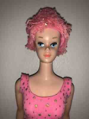 Vintage MISS BARBIE Bend leg Original Swim Suit & Cap NICE!!