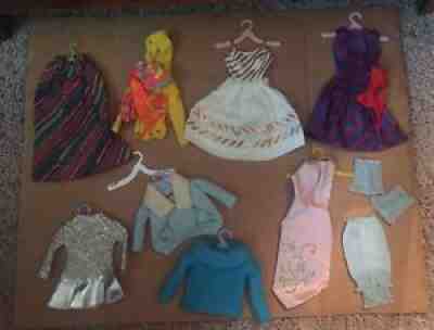 Vtg LOT Tagged BARBIE Outfits-Scuba Diving Sweaters Evening Dresses Slip Undies