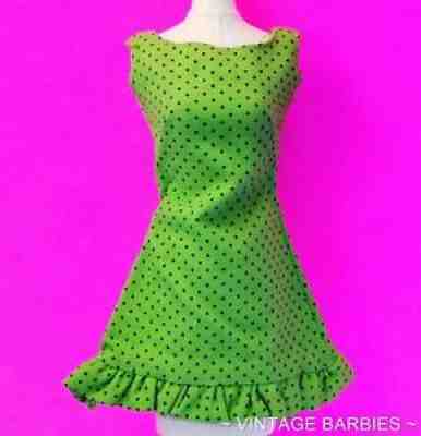 VERY RARE Barbie Doll PAK Sun Shiner Green Dress MINTY ~ Vintage 1960's
