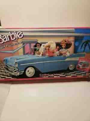Vintage 1989 Barbie 57 Chevy Bel-Air Convertible Car Mattel Turquoise