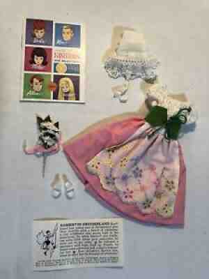 Never Used 1960's VINTAGE BARBIE IN SWITZERLAND Outfit, Flowers, Original Papers