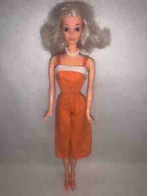 Vintage Mattel 1976 Barbie Deluxe Quick Curl PJ #9218 Steffie Face Good Cond