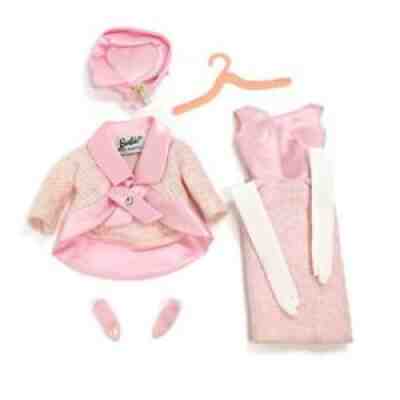 Barbie Vtg 1966 Fashion Luncheon 1656 Pink Satin Tweed Suit Complete Outfit