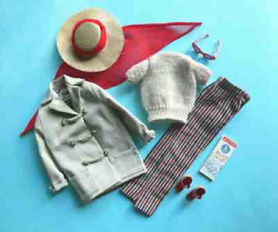 Vintage Barbie 1961 HTF "Open Road" Outfit #985 â?¢ COMPLETE & NM/EUC