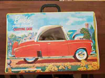 Barbie goes travelin' carrying case yellow vintage 1960s 1965 airplane car