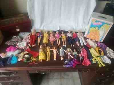 Huge lot of Vintage Barbi Ken misc. 1966+ w/ Fashion Doll Trunk and accessories