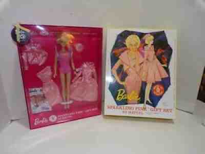 Vintage Mattel 50th Anniversary Sparkling Pink Gift Set Barbie Doll MIB