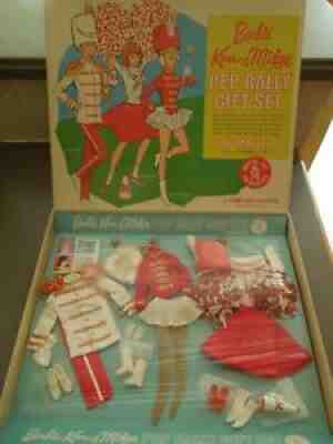 Vintage Mattel Barbie, Ken, Midge Pep Rally Gift Set in Box