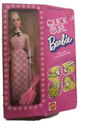 Quick Curl Barbie 1972 with Box #4220 Mattel Vintage NIB Unopened