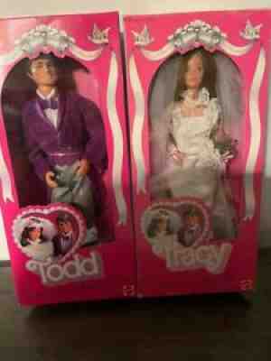 Vintage Barbie TRACY AND TODD BRIDE AND GROOMÂ  NRFB MIBÂ 