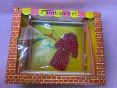 Furniture set vintage barbie doll Japanese exclusive NRFB 1966-1968 Hanger rack