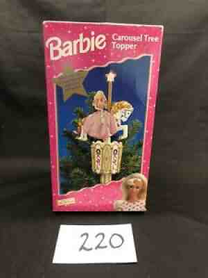 1997 Barbie Carousel Christmas Tree Topper By Mr. Christmas Read Description