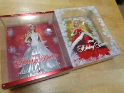 New MATTEL 2007 & 2008 Holiday BARBIE Barbie Doll (Both Barbie's)