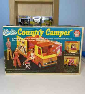 1970 Mattel Barbie Country Camper In Box With Accessories