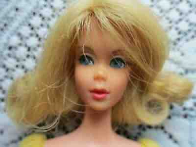 #1160 1969 TNT Barbie Marlo Flip Blonde Barbie Lemon Kick