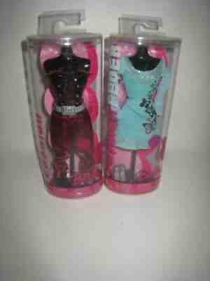 Lot of 2 Mattel Barbie Fashion Fever Outfits J1899 & J1402 MOC #PC182