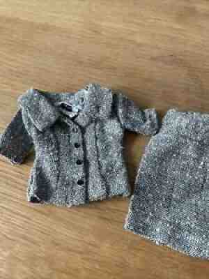 BARBIE VINTAGE Career Girl black tweed suit