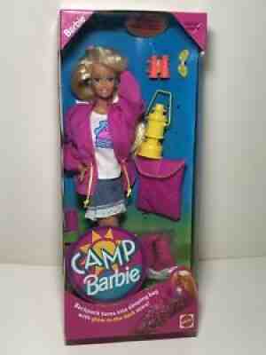 Vintage Camp Barbie Doll Mattel 1993 SEALED Glow In Dark Sleeping Bag 11074 NRFB