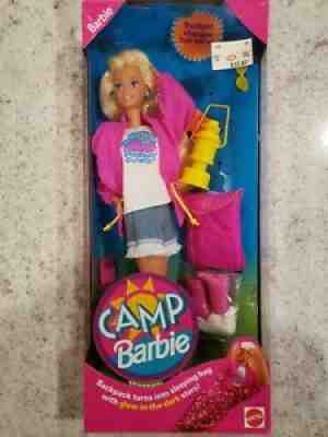 1993 Camp Barbie Sleeping Bag Sunlight Changes Hair Color (A6)