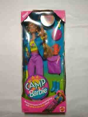 Vintage Camp Barbie Midge Mattel 1993 Sealed Camping Red Hair Sleeping Bag