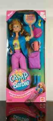 Vintage Camp Barbie Midge Mattel 1993 Sealed Camping Red Hair Sleeping Bag