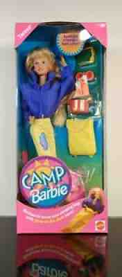 VINTAGE BARBIE 11078 DOLL TERESA NATURE CAMP BARBIE SLEEPING BAG MATTEL 1993