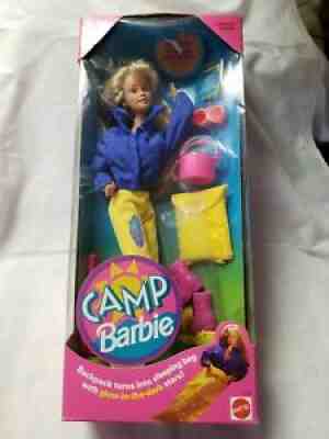 VINTAGE BARBIE 11078 DOLL TERESA NATURE CAMP BARBIE SLEEPING BAG MATTEL 1993