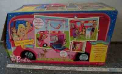 Barbie Camper Van Motorhome Vintage Mattel 1996 Pink Maxi-Van RV - Ruby Lane