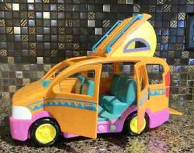 2003 Mattel Inc Barbie Pop Up Musical Camper Van Pink Orange Teal G3825