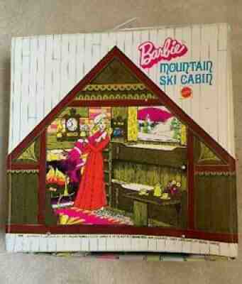 Vintage Barbie Mountain Ski Cabin Pop-Up Case #4283 1972 Mattel EUC
