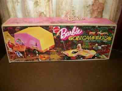 VINTAGE BARBIE 1972 GOIN CAMPING POP UP & DUNE BUGGY & ACCESSORIES