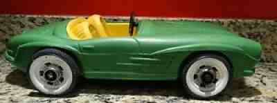 Vintage 1960s Barbie Ken Doll Green Mercedes Sports Car Plastic By Irwin Toys