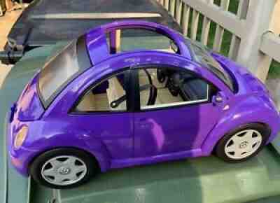 Barbie VW Volkswagen Beetle Bug Car Purple 2000 Mattel ,Trunk Key, Luggage, Nice