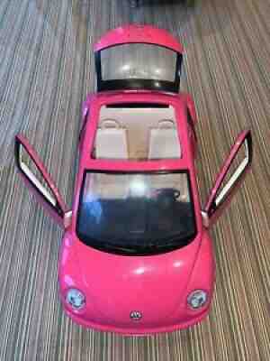 2000 Mattel Barbie Volkswagen VW Hot Pink Beetle Bug Car