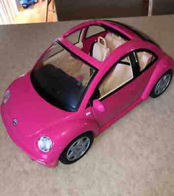 2000 Mattel Barbie Volkswagen VW Hot Pink Beetle Bug Car
