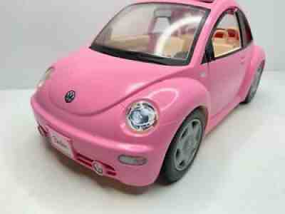 Barbie VW Beetle Bug Mattel 2000 Pink Volkswagen Toy Car Incomplete for Parts